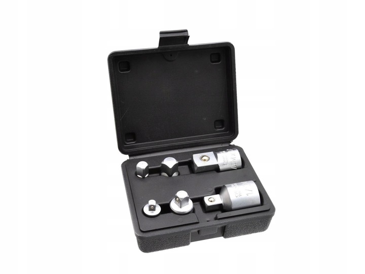 ZESTAW REDUKCJI CHROMOWANYCH NASADKI 1/4 1/2 3/4 3/8 6EL ADAPTERÓW G13543