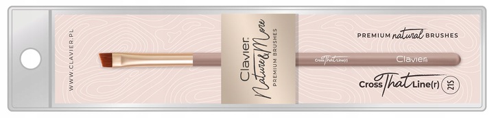 CLAVIER PĘDZELEK 21S ŚCIĘTY IDEALNY DO BRWI NATURALNE WŁOSIE