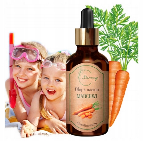 Olej z nasion marchwi do opalania - - 100% CZYSTY