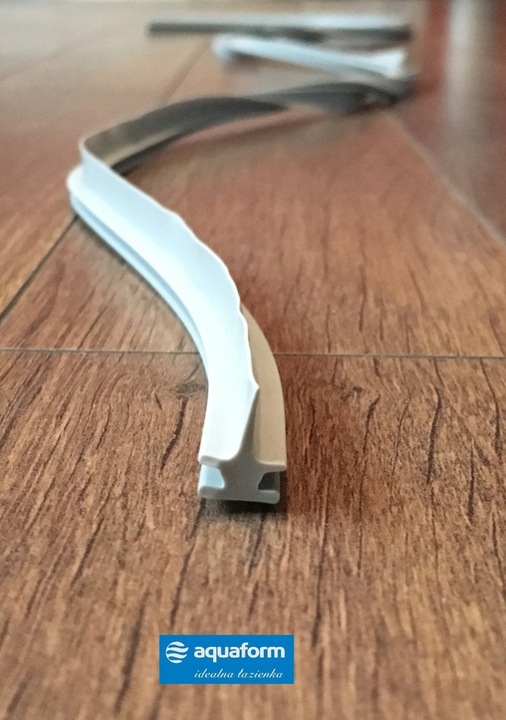 Uszczelka dolna parawanu nawannoweg AQUAFORM i KFA ARMATURA szara