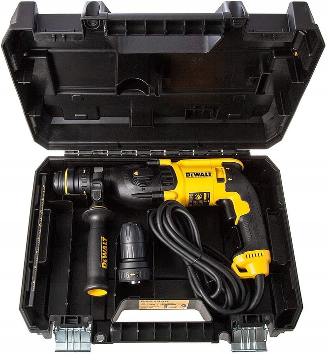 DeWALT Młotowiertarka Udarowa 3-funkcyjna SDS-plus + uchwyt D25134K