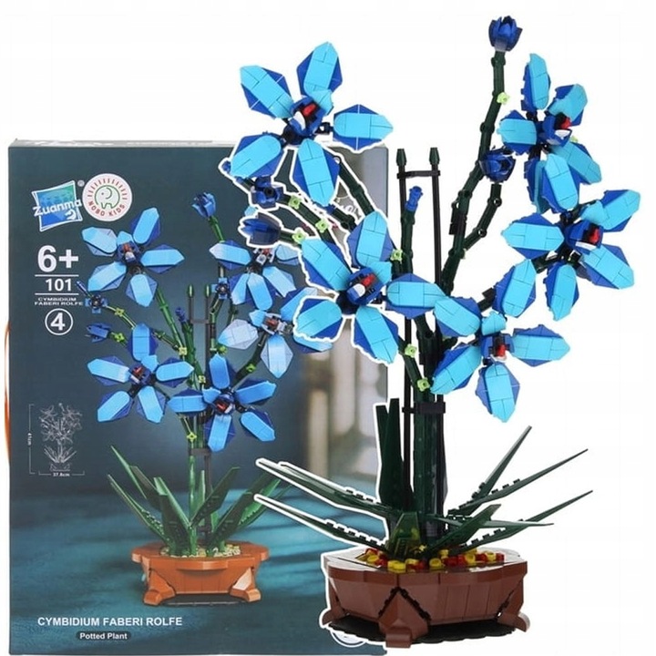 KLOCKI KONSTRUKCYJNE ORCHIDEA BUKIET KWIATÓW DO UŁOŻENIA 1097 ELEMENTÓW