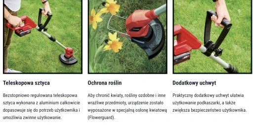 Kosa akumulatorowa Einhell z Ładowarką +AKUMULATOR