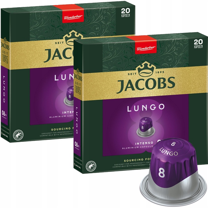 KAWA NESPRESSO JACOBS LUNGO INTENSO 40szt XXL-PACK