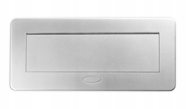 Gniazdo Nablatowe Chowane w Blat Kuchenny Wpuszczane USB-C 2x230V Srebrne