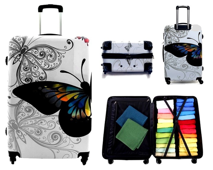 WALIZKA DUZA PODRÓŻNA KÓŁKA BAGIA 15 WZORÓW XXL