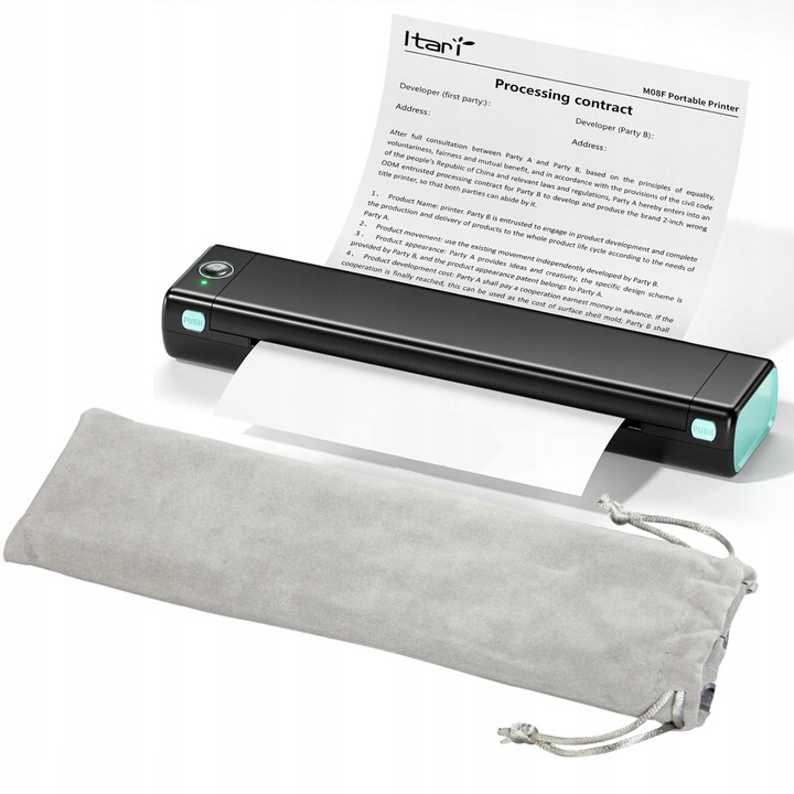 Przenośna termiczna drukarka Phomemo M08F bluetooth do dokumentów A4 tatuaż