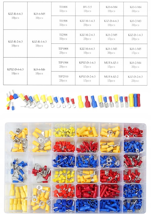 SZCZYPCE ZACISKARKA ZESTAW TULEJEK KONEKTORÓW 600