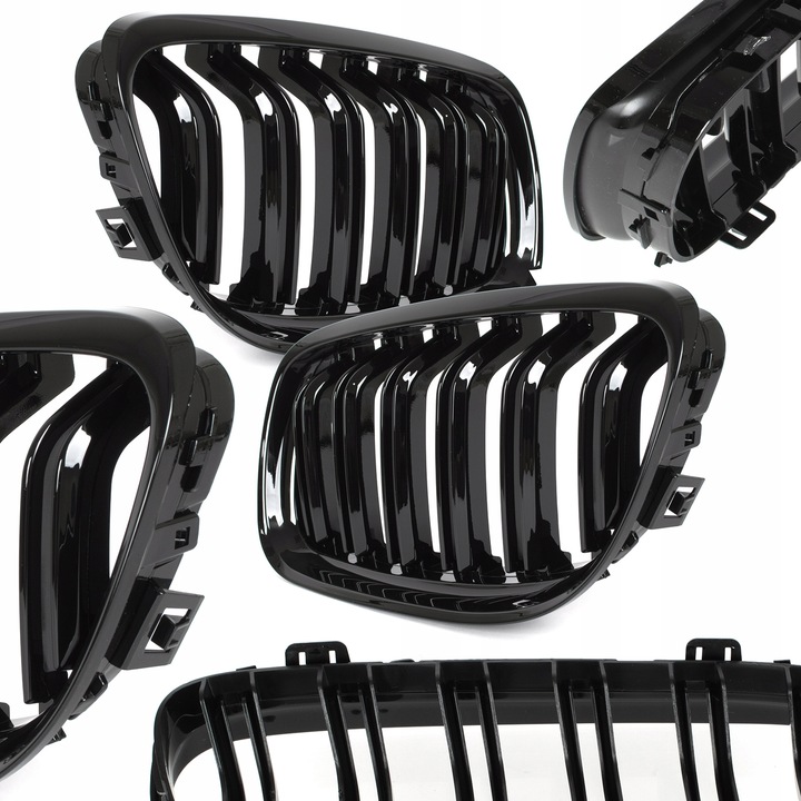 Nerki grill atrapa Czarny połysk do BMW E90 E91lifting 2008-2013