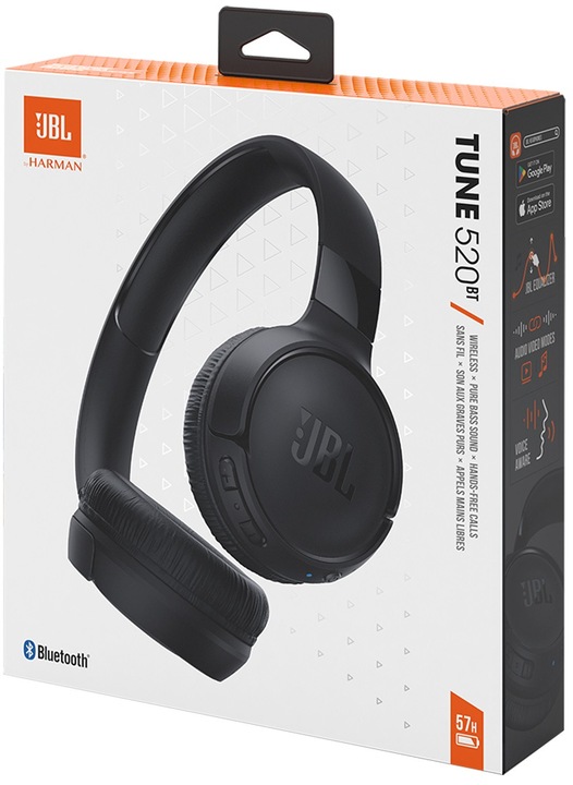 Słuchawki nauszne JBL Tune 520BT Czarny