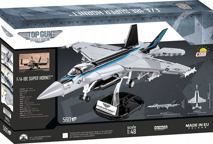 COBI 5805A SAMOLOT BOEING F/A-18E SUPER HORNET TOP GUN MAVERICK NOWA WERSJA