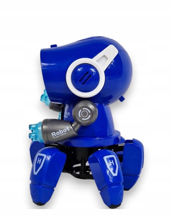 INTERAKTYWNY TAŃCZĄCY ROBOT DISCO LED LED DLA DZIECI niebieski