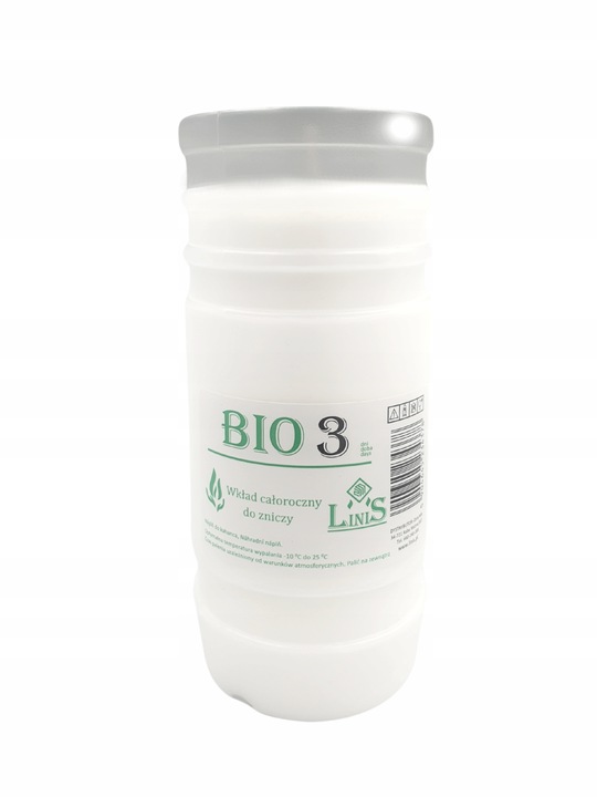 Wkłady do zniczy olejowo-parafinowe Bio 3 Linis do 3 dni
