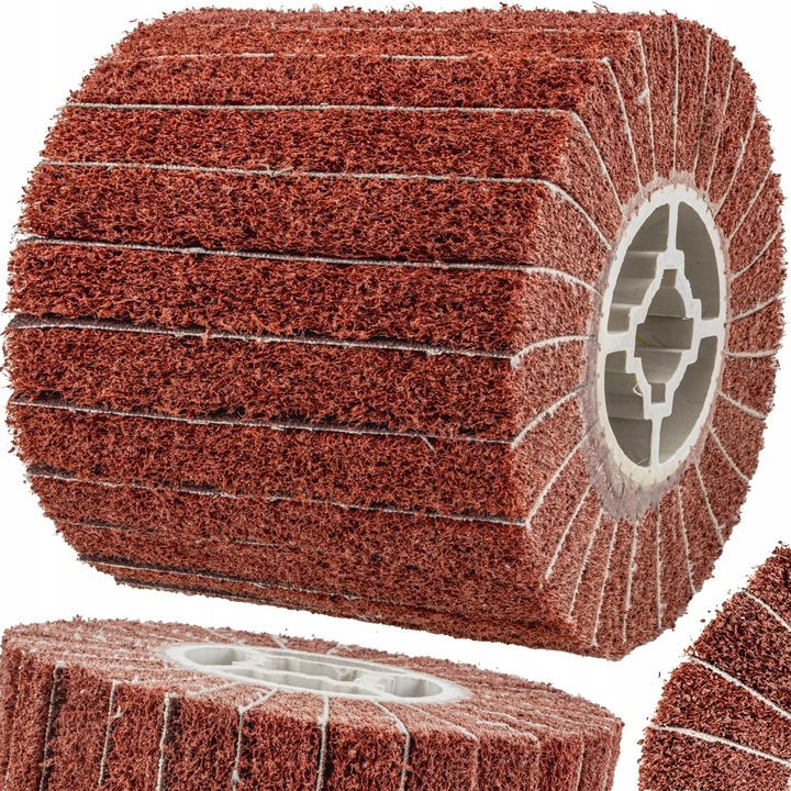 Szczotka do satyniarki szlifierki 120X100mm ściernica walcowa włóknina P120