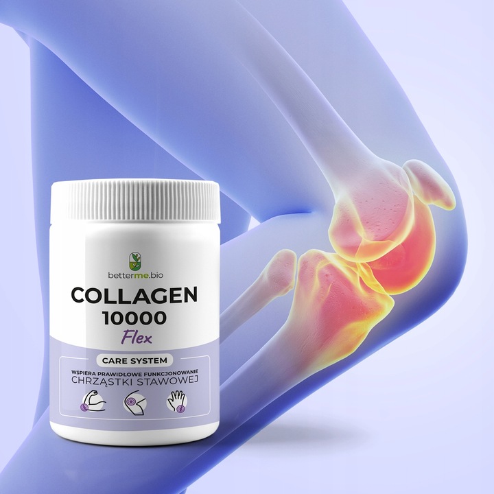 Collagen 10000 Flex BetterMe kolagen rybi + chondroit.+hialuron +C na 45dni