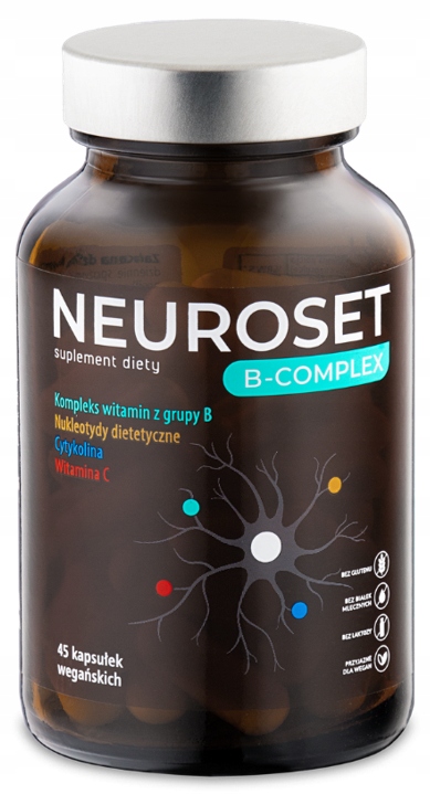Norsa Pharma NEUROSET B-Complex | B - kompleks | układ nerwowy | 45 kaps.