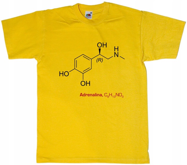 ADRENALINA chemia wzór chemiczny koszulka