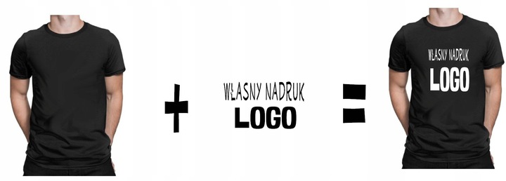 KOSZULKA Z WŁASNYM NADRUKIEM NAPIS LOGO TEKST 3XL