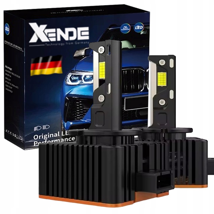 2x Żarniki LED xenon D3S 6000K XENDE GERMANY +600% PALNIKI LED canbus