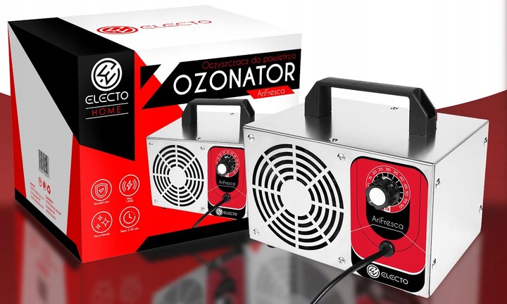 GENERATOR OZONU OZONATOR 60000 MG/H 140W OCZYSZCZACZ DO POWIETRZA Z TIMEREM