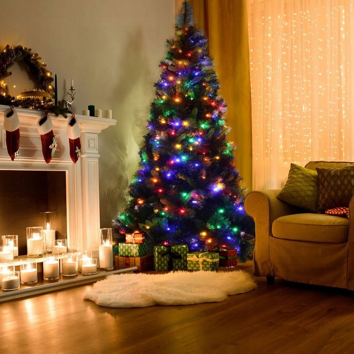 LAMPKI CHOINKOWE 1000 LED ŚWIATEŁKA KOLOROWE CHOINKĘ OŚWIETLENIE ŚWIĄTECZNE