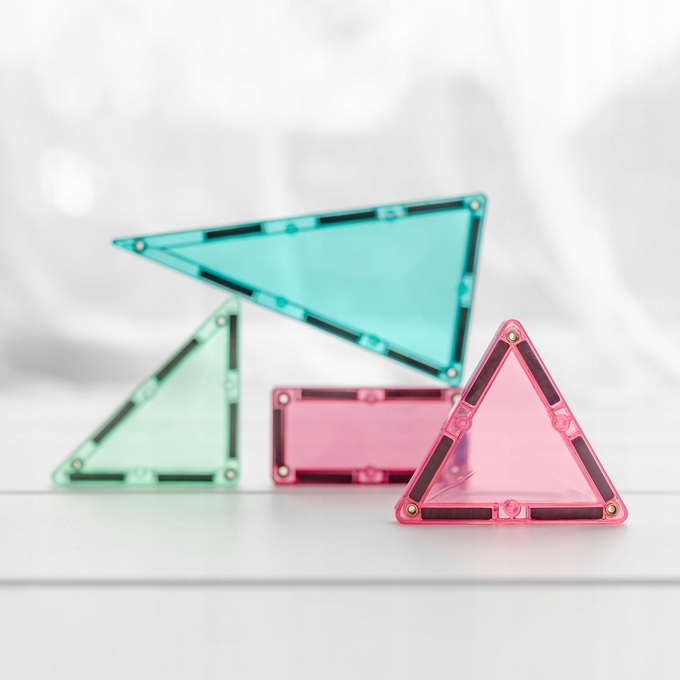 Klocki Magnetyczne konstrukcyjne duże 120 el. CONNETIX Pastel Creative Pack