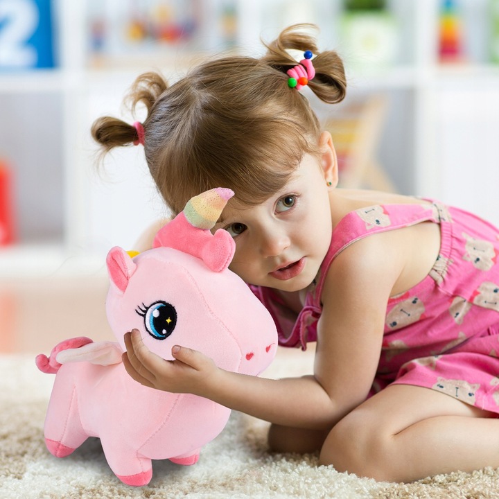 PLUSZOWY JEDNOROŻEC Z TOREBKĄ PLUSZOWA MASKOTKA PRZYTULANKA PLUSZAK UNICORN