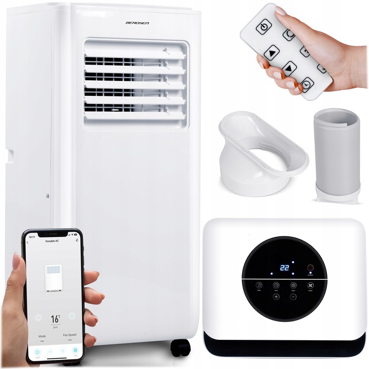 Klimatyzator Przenośny 2,9kW WiFi Osuszacz 40m2 26l BD-580