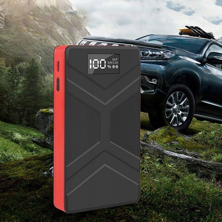 Mocny Inteligentny Prostownik Samochodowy Ładowarka Akumulatora 30000MAH