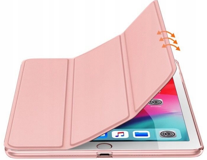 ETUI SMART CASE POKROWIEC DO APPLE IPAD 10.2 7 8 9 GEN RÓŻOWY Z KLAPKĄ