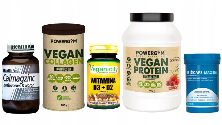 Kolagen wegański na skórę, włosy i stawy, 60kaps