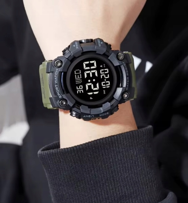 Zegarek męski elektroniczny militarny taktyczny wiele funkcji