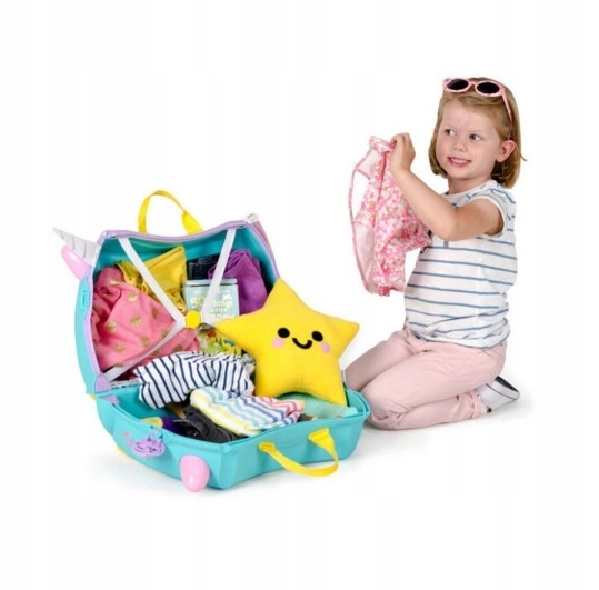 Trunki Jeżdżąca walizeczka Trunki - Jednorożec Una + naklejki