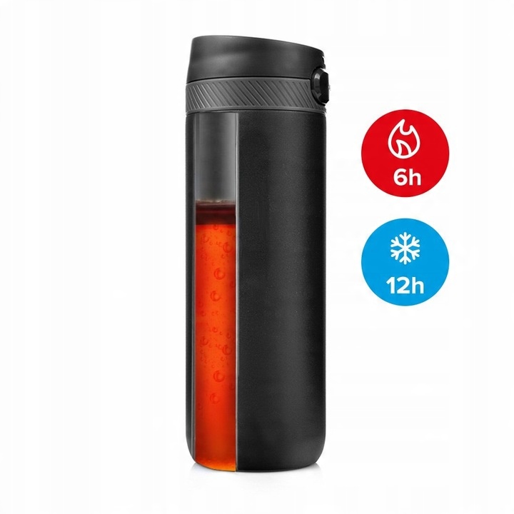 KUBEK TERMICZNY TERMOS NA KAWĘ HERBATĘ MAJESTIC SPORT NORD 600 ML