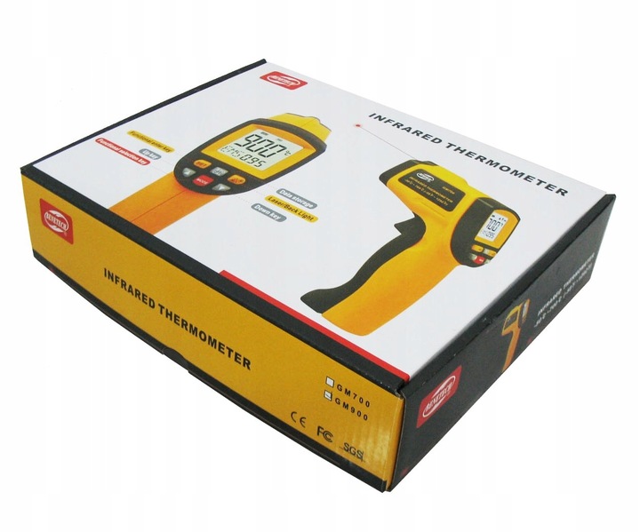 PIROMETR TERMOMETR LASEROWY BEZDOTYKOWY NA PODCZERWIEŃ EMISYJNOŚĆ -50 +950°