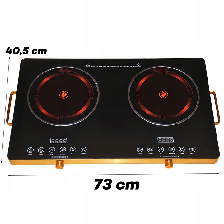 KUCHENKA PŁYTA GRZEWCZA PODWÓJNA DWUPALNIKOWA PRZENOŚNA 4000W ELEKTRYCZNA