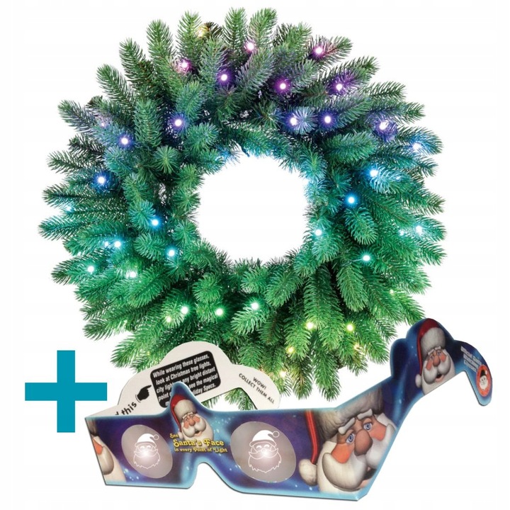 Twinkly wieniec zewnętrzny jak żywy smart RGB 50 led IP44 + PREZENT