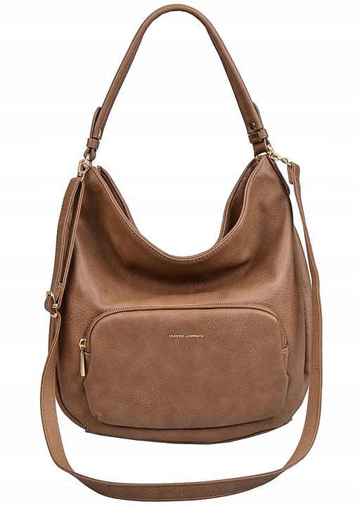 DAVID JONES TOREBKA damska worek wygodna NA RAMIĘ A4 z paskiem