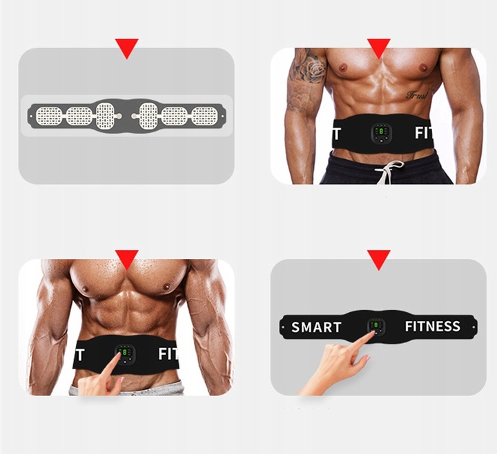 PAS WIBRUJĄCY ODCHUDZAJĄCY WYSZCZUPLAJĄCY 6W1 EMS