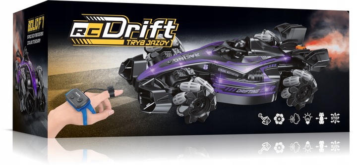 SAMOCHÓD ZDALNIE STEROWANY RC FORMUŁA NA PILOT AUTO PODŚWIETLENIE LED 4x4