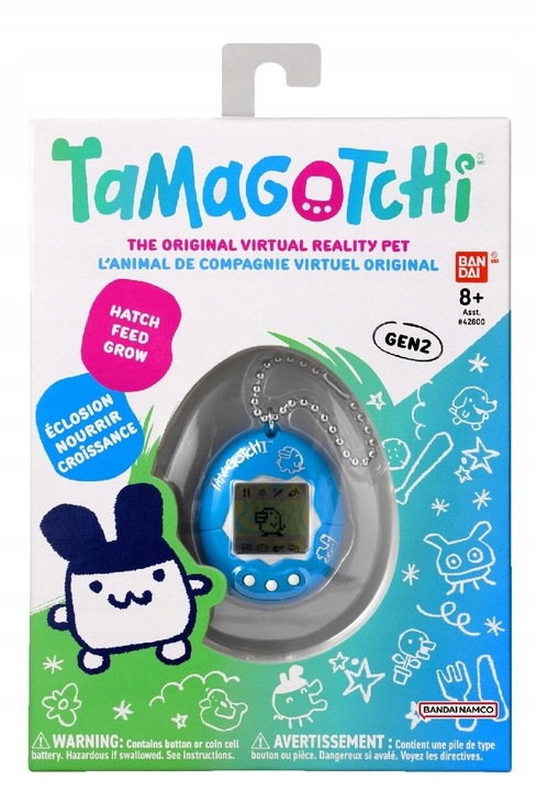 Tamagotchi - Original Blue Silver Bandai Namco
