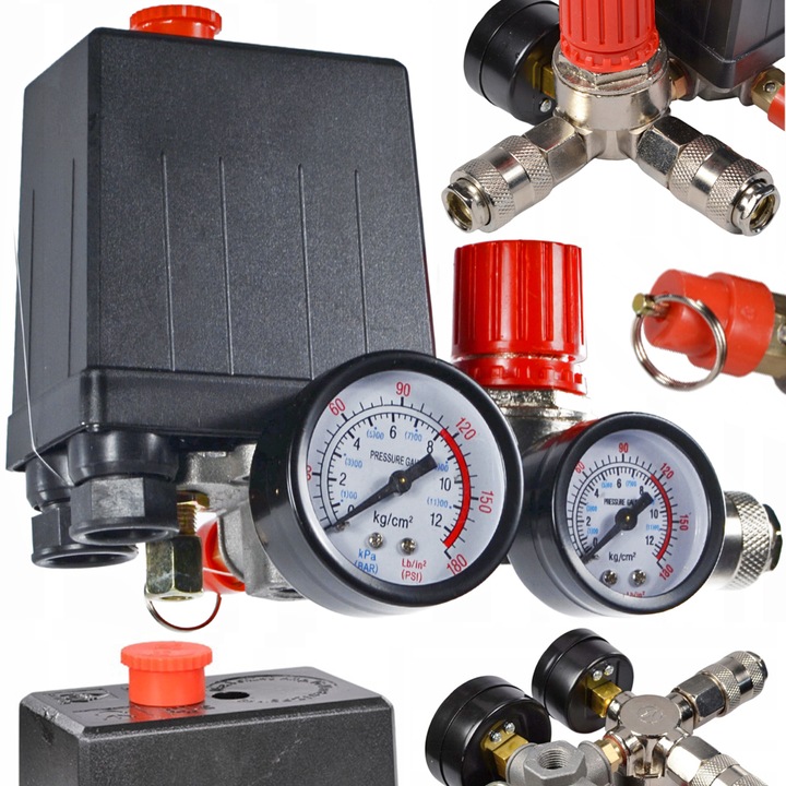 WYŁĄCZNIK WŁĄCZNIK CIŚNIENIOWY DO KOMPRESORA 230V PRESOSTAT 2 - 12 BAR