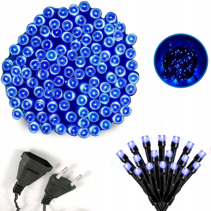 Lampki Hermetyczne choinkowe Niebieski 22M 300LED