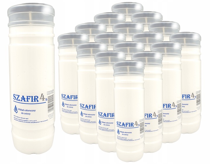 Wkłady do zniczy Parafinowe Szafir 4