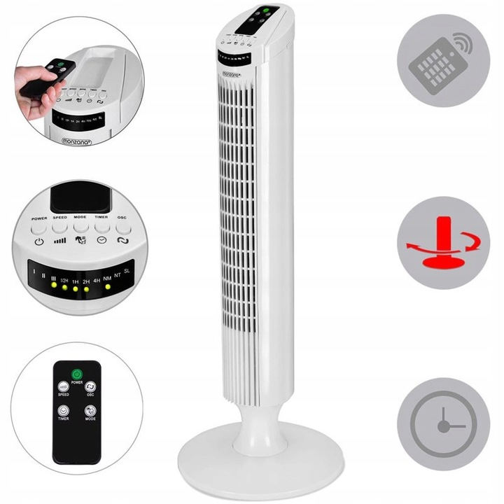 WENTYLATOR KOLUMNOWY STOJĄCY PODŁOGOWY PILOT