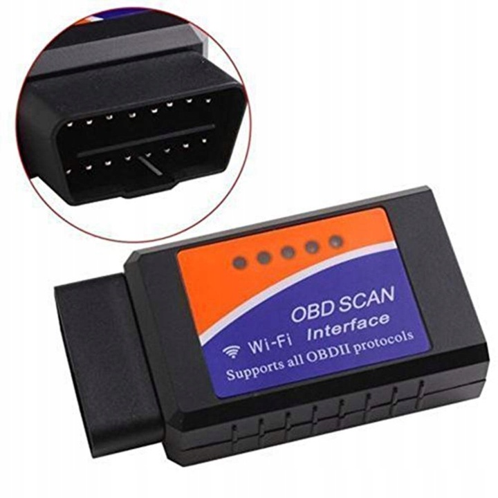 Interfejs diagnostyczny ELM327 WiFi OBD2 iPhone Android Adapter Windows