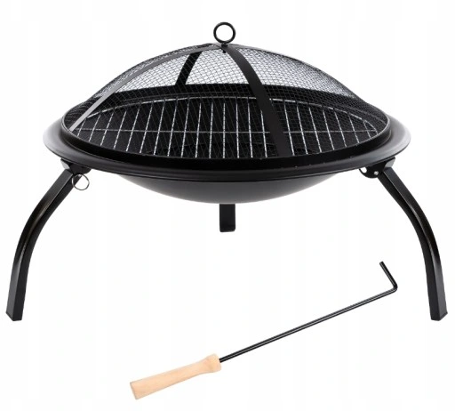 PALENISKO OGRODOWE Z RUSZTEM OGNISKO GRILL POKRYWA