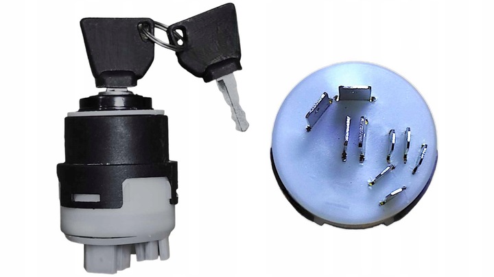 STACYJKA ZAPŁONOWA JCB 2CX 3CX 4CX 701/80184 + 2 KLUCZYKI 9 PINOWA / 4 POZ