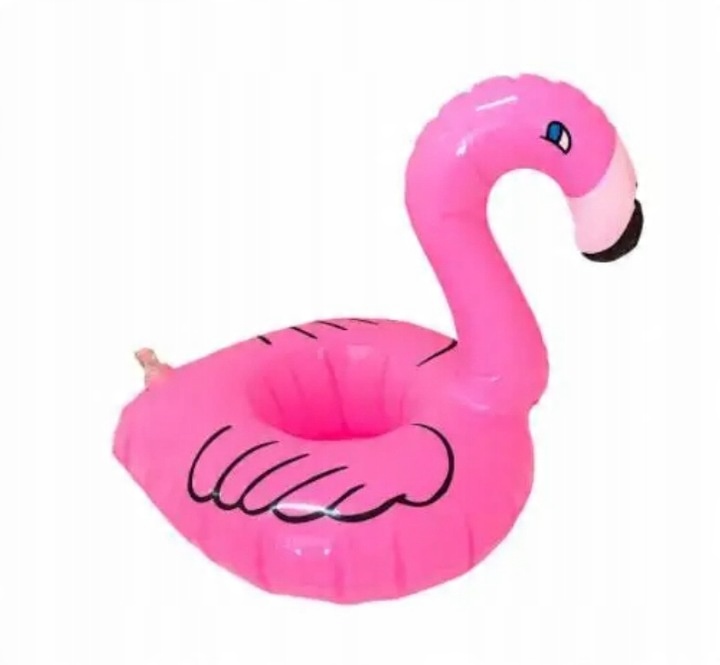 12 x DMUCHANY UCHWYT NA NAPOJE Podstawka Do Drinków FLAMING Podkładka BASEN