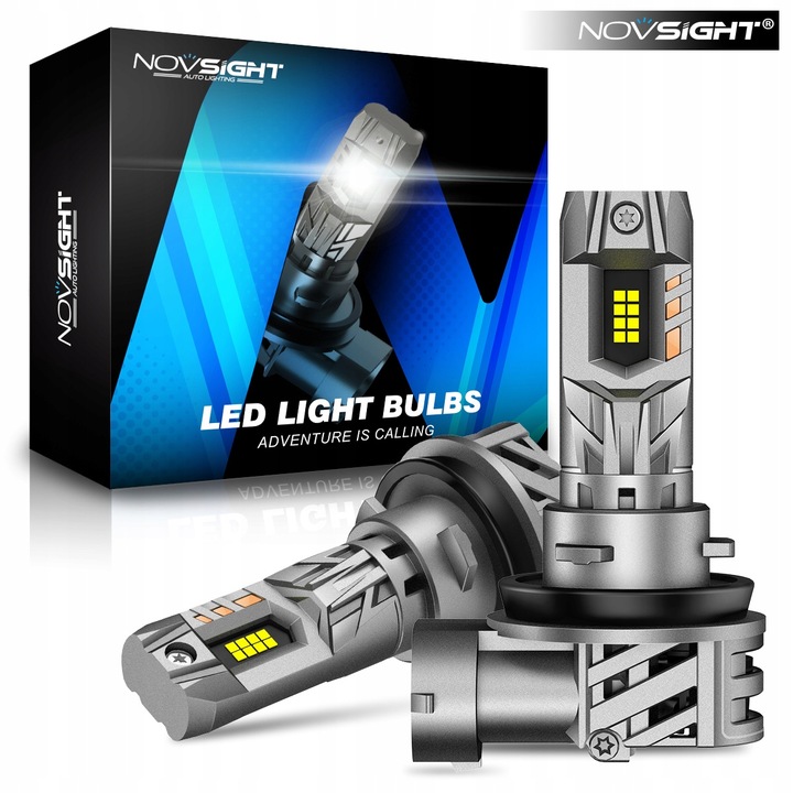 ŻARÓWKI LED H11 BARDZO MOCNE 20000LM DOPASOWANE 1 DO 1